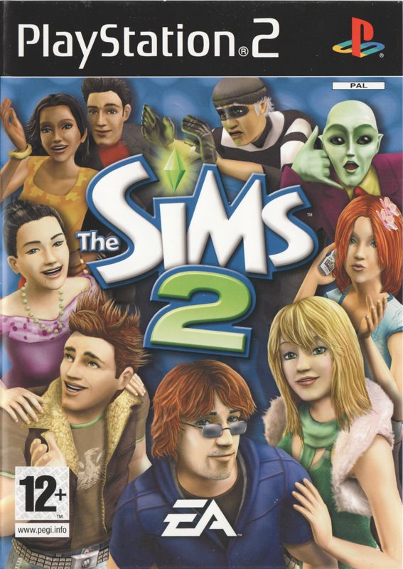 The Sims 2 box art for Playstation 2